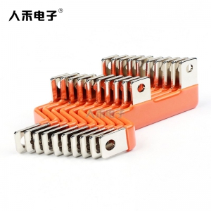 紫銅母線(xiàn)排硬連接 浸塑絕緣配件折彎銅排